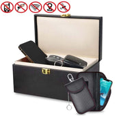 Grande scudo per auto, portachiavi, custodia antimagnetica per cellulare, scatola protettiva RFID, 3 In 1