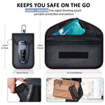 Grande scudo per auto, portachiavi, custodia antimagnetica per cellulare, scatola protettiva RFID, 3 In 1