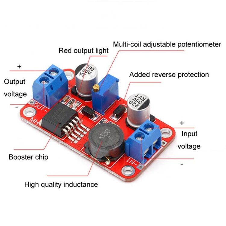 Convertitore boost DC-DC XL6019 5A alta potenza