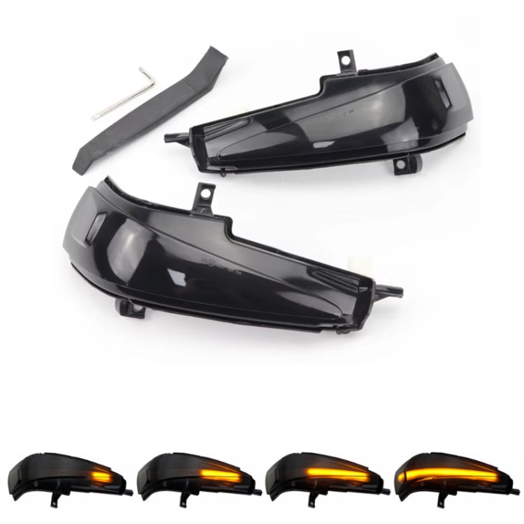 Per Honda Civic MK8 Car Dynamic LED Water Flow Indicatori di direzione Specchietto retrovisore Luci, Yellow Light, Blue Yellow Light