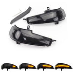 Per Honda Civic MK8 Car Dynamic LED Water Flow Indicatori di direzione Specchietto retrovisore Luci, Yellow Light, Blue Yellow Light