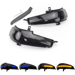 Per Honda Civic MK8 Car Dynamic LED Water Flow Indicatori di direzione Specchietto retrovisore Luci, Yellow Light, Blue Yellow Light