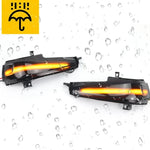 Per Honda Civic MK8 Car Dynamic LED Water Flow Indicatori di direzione Specchietto retrovisore Luci, Yellow Light, Blue Yellow Light