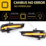 Per Honda Civic MK8 Car Dynamic LED Water Flow Indicatori di direzione Specchietto retrovisore Luci, Yellow Light, Blue Yellow Light