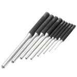 Set di punzoni per perni a rulli per impieghi gravosi 9 in 1, strumenti per la rimozione dei punzoni rotondi, Canvas Packaging, with Hammer
