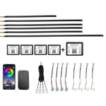 Striscia luminosa decorativa colorata a LED in acrilico nascosto per auto, 6 in 1, 10 in 1, 14 in 1, 18 in 1, 22 in 1
