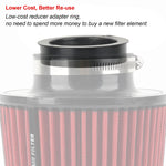 Anello di gomma riduttore filtro aria modificato per auto, 76mm To 60mm, 76mm To 63.5mm, 76mm To 70mm