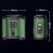 Ventilatore USB portatile da appendere alla vita per esterni, mini ventilatore ad alta potenza eolica, 4000mAh, 10000mAh