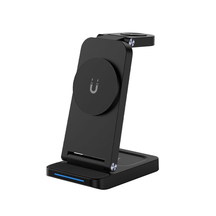 Caricabatterie wireless pieghevole 3 in 1 magnetico