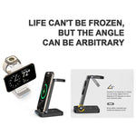 Caricabatterie wireless pieghevole 3 in 1 magnetico