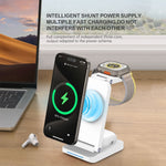 Caricabatterie wireless pieghevole 3 in 1 magnetico