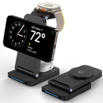 Caricabatterie wireless pieghevole 3 in 1 magnetico