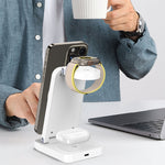 Caricabatterie wireless pieghevole 3 in 1 magnetico