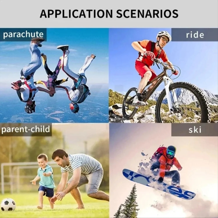 Videocamera sportiva HD 1080P con WiFi e custodia in silicone
