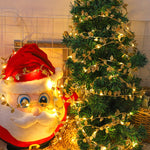 Catena luminosa a LED con foglie dorate artificiali per decorazioni natalizie, 2m 20 Lights, 3m 30 Lights, 5m 50 Lights, 10m 100 Lights