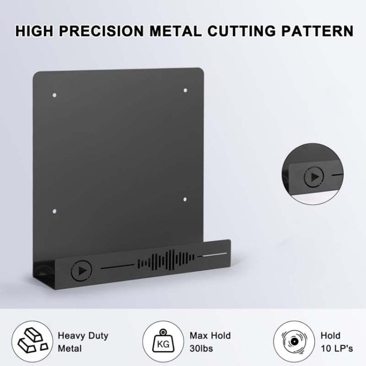 Espositore da parete per conservare dischi in vinile, YH011-1, YH011-2