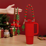 Per Stanley Water Cup Natale Corda portatile Cinghia lavorata a maglia