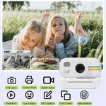 Fotocamera con stampa fotografica, schermo 2" e flash LED