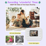 Fotocamera con stampa fotografica, schermo 2" e flash LED