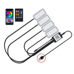 Luce per atmosfera ritmica musicale per auto a controllo vocale a LED a otto colori, 5V USB Remote Control, 5V USB APP, 5V USB APP + Remote Control, 5V USB With Switch Remote Control, 5V USB With Switch APP, 5V USB With Switch APP + Remote Control     ...