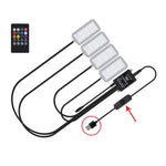 Luce per atmosfera ritmica musicale per auto a controllo vocale a LED a otto colori, 5V USB Remote Control, 5V USB APP, 5V USB APP + Remote Control, 5V USB With Switch Remote Control, 5V USB With Switch APP, 5V USB With Switch APP + Remote Control     ...