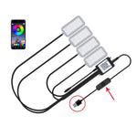 Luce per atmosfera ritmica musicale per auto a controllo vocale a LED a otto colori, 5V USB Remote Control, 5V USB APP, 5V USB APP + Remote Control, 5V USB With Switch Remote Control, 5V USB With Switch APP, 5V USB With Switch APP + Remote Control     ...