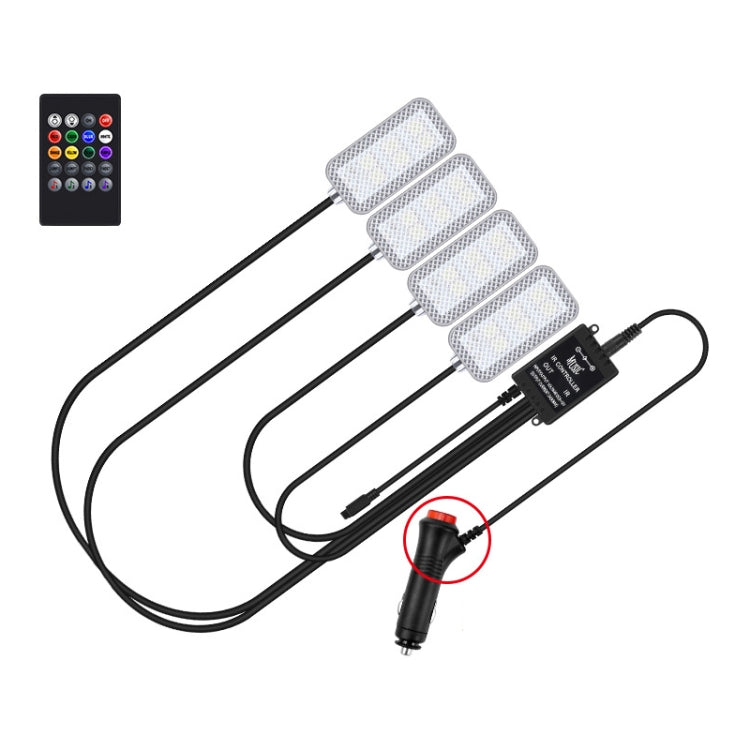 Luce per atmosfera ritmica musicale per auto a controllo vocale a LED a otto colori, 5V USB Remote Control, 5V USB APP, 5V USB APP + Remote Control, 5V USB With Switch Remote Control, 5V USB With Switch APP, 5V USB With Switch APP + Remote Control     ...