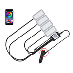 Luce per atmosfera ritmica musicale per auto a controllo vocale a LED a otto colori, 5V USB Remote Control, 5V USB APP, 5V USB APP + Remote Control, 5V USB With Switch Remote Control, 5V USB With Switch APP, 5V USB With Switch APP + Remote Control     ...