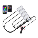 Luce per atmosfera ritmica musicale per auto a controllo vocale a LED a otto colori, 5V USB Remote Control, 5V USB APP, 5V USB APP + Remote Control, 5V USB With Switch Remote Control, 5V USB With Switch APP, 5V USB With Switch APP + Remote Control     ...