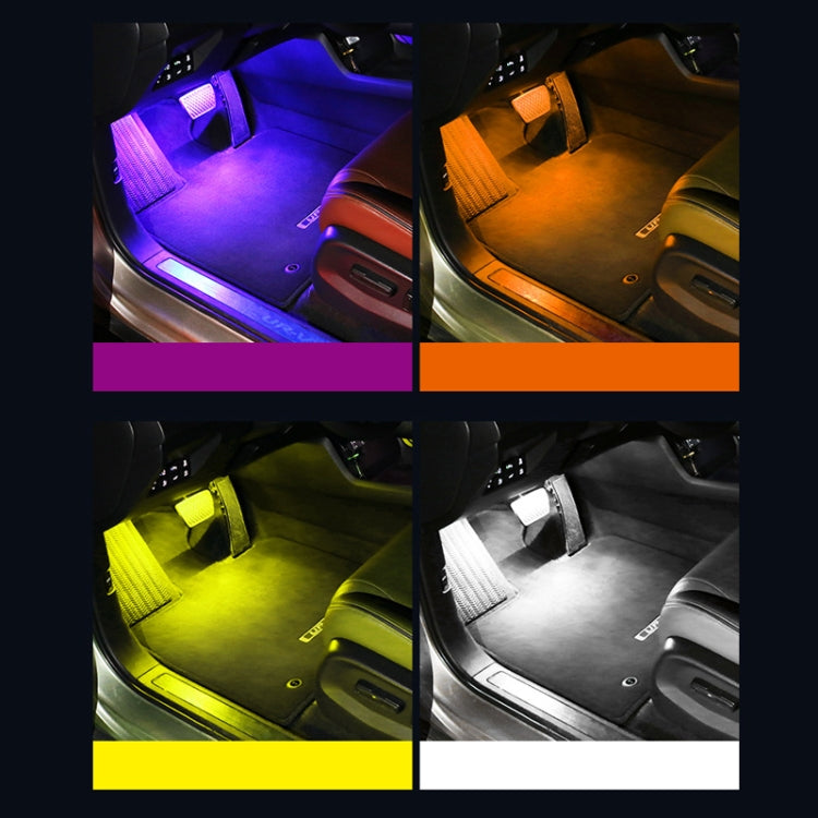 Luce per atmosfera ritmica musicale per auto a controllo vocale a LED a otto colori, 5V USB Remote Control, 5V USB APP, 5V USB APP + Remote Control, 5V USB With Switch Remote Control, 5V USB With Switch APP, 5V USB With Switch APP + Remote Control     ...