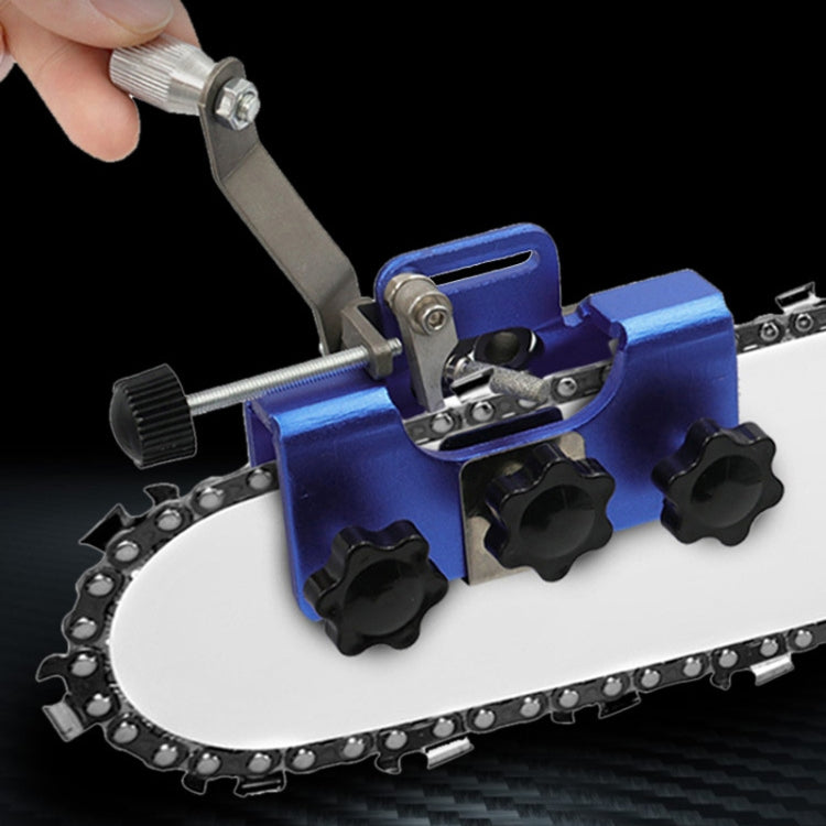 Affilatrice per catene a manovella per sega elettrica portatile con 3 teste di affilatura
