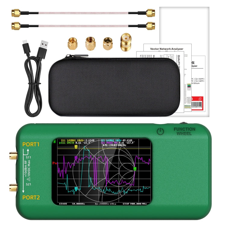 Analizzatore di rete vettoriale portatile P5 con schermo TFT