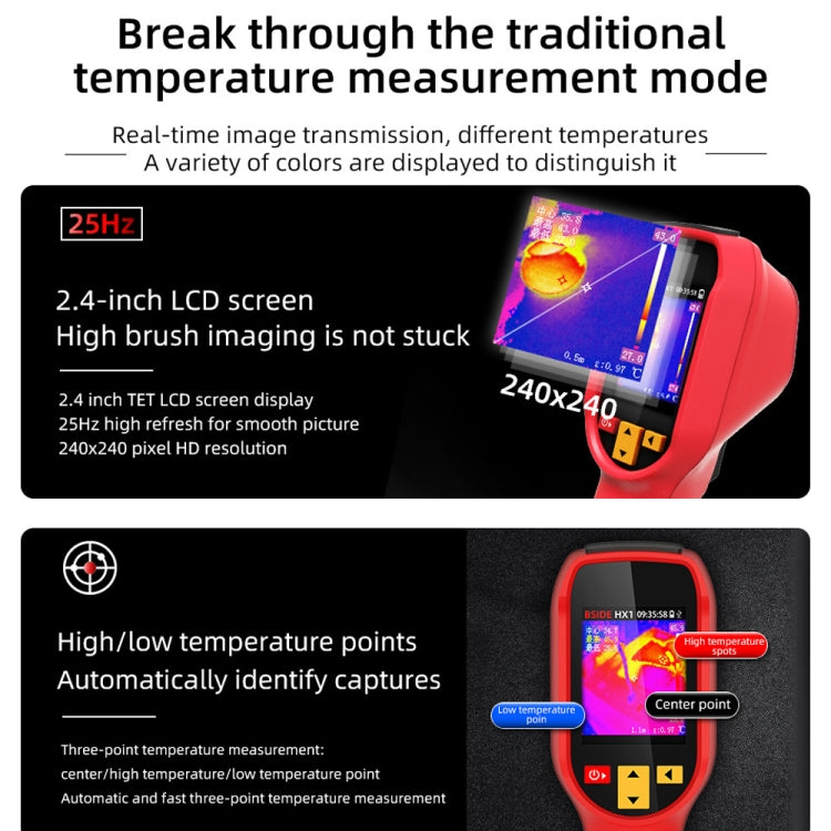 Dispositivo di imaging termico portatile Termometro HX1