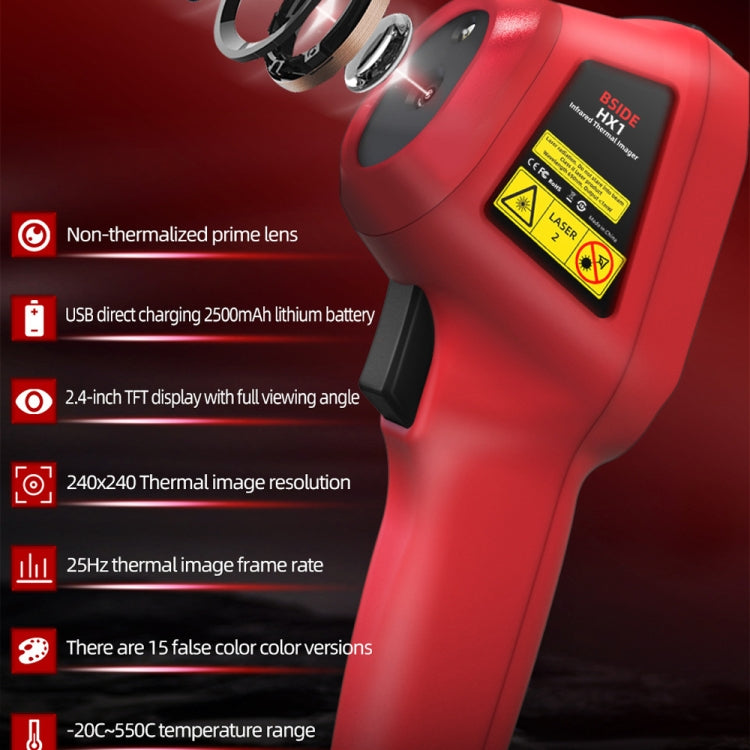 Dispositivo di imaging termico portatile Termometro HX1