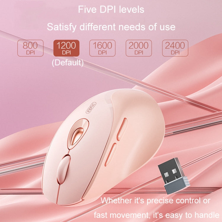 Mouse wireless Inphic DR801 2.4G+Bluetooth 5.0/4.0 USB Tri-Mode Mute Ricaricabile Ragazze Ufficio Casa Gaming Mouse