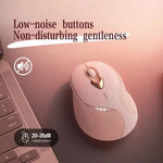 Mouse wireless Inphic M8P 2.4G USB Mute Charging Mouse ergonomico portatile per ufficio con display di alimentazione per ragazze