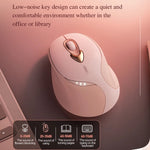 Mouse wireless Inphic M8P 2.4G USB Mute Charging Mouse ergonomico portatile per ufficio con display di alimentazione per ragazze