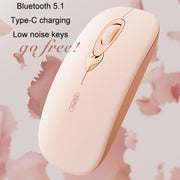 Mouse Bluetooth Inphic Q8 Gen 2 Wireless Silenzioso Ricarica Ufficio Business Ragazze Laptop Mouse