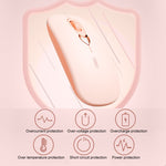 Mouse Bluetooth Inphic Q8 Gen 2 Wireless Silenzioso Ricarica Ufficio Business Ragazze Laptop Mouse