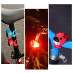 Attrezzatura per bicicletta Faro LED in silicone a coccinella