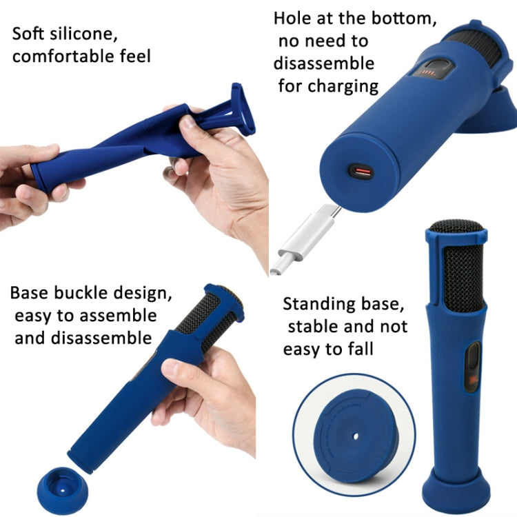 Per JBL PartyBox Wireless Mic Custodia protettiva in silicone per microfono