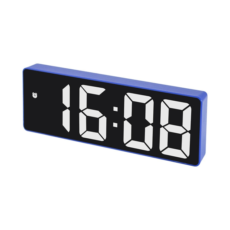 JX012 Orologio elettronico LED multifunzionale Batteria Plug-in Sveglia da comodino a doppio scopo