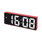 JX012 Orologio elettronico LED multifunzionale Batteria Plug-in Sveglia da comodino a doppio scopo