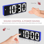 JX012 Orologio elettronico LED multifunzionale Batteria Plug-in Sveglia da comodino a doppio scopo