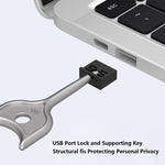 Blocco di tenuta USB 2.0/3.0 con tappo antipolvere rimovibile