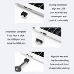 Tappo antipolvere USB rimovibile con blocco sicurezza