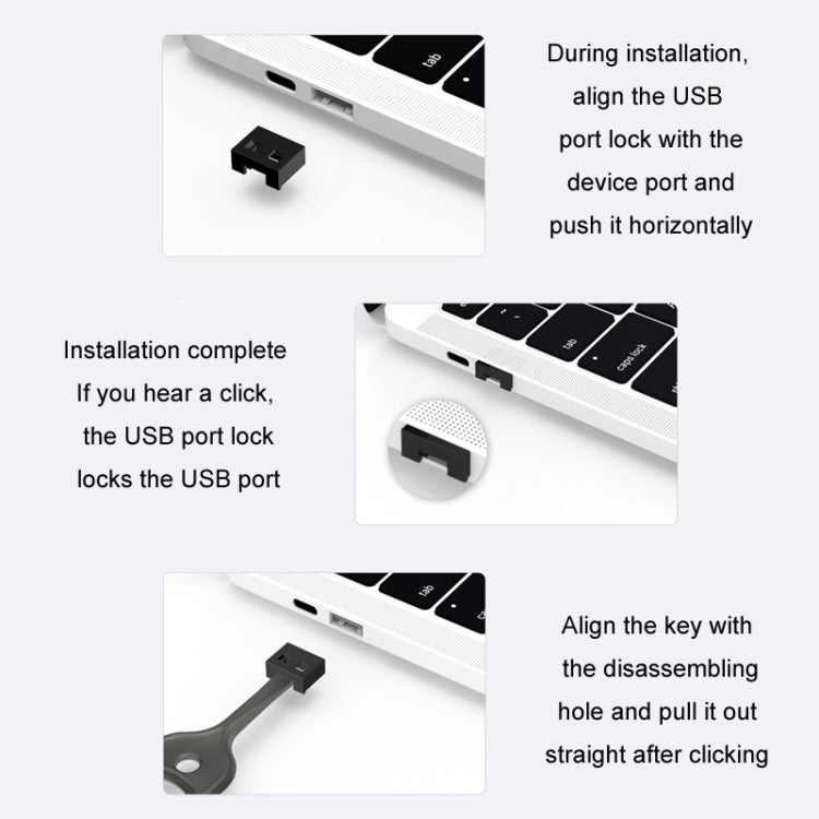 Tappo antipolvere USB rimovibile con blocco sicurezza