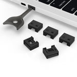 Tappo antipolvere USB rimovibile con blocco sicurezza