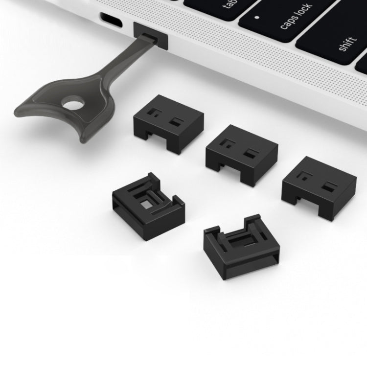Tappo antipolvere USB rimovibile con blocco sicurezza