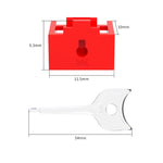 Blocco antifurto porta RJ45 con tappo antipolvere rimovibile